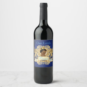 Etiqueta Para Botella De Vino Nuestro Principito  Príncipe Real Africano Elegant