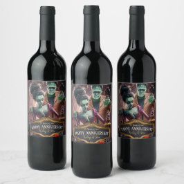 Etiqueta Para Botella De Vino Ocasión de Halloween , Eventos de Octubre, Persona