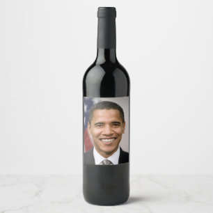 Etiqueta Para Botella De Vino Oficina del Presidente Electo Barack Obama