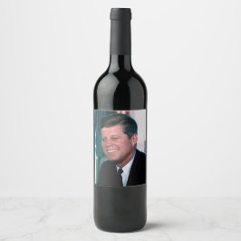 Etiqueta Para Botella De Vino Oficina Oval del Presidente John F. Kennedy