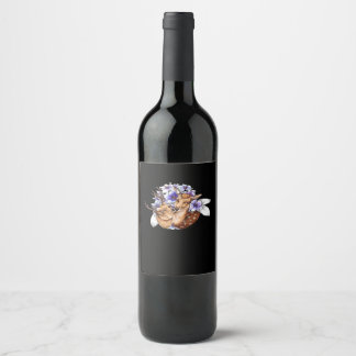 Etiqueta Para Botella De Vino Oh Deer Clean Minimal Style