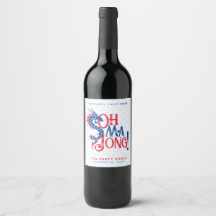 Etiqueta Para Botella De Vino ¡Oh Mah Jong! Mah-Jongg Wine Labs