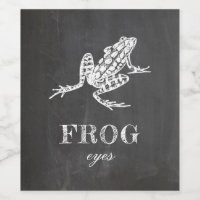 Ojos de rana. Fiesta de Halloween en Chalkboard. A