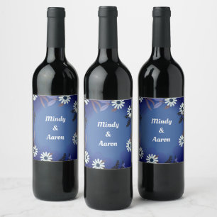 Etiqueta Para Botella De Vino Onyx Black Velvet   Chalkboard Grunge Vintage