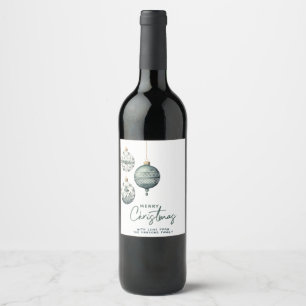 Etiqueta Para Botella De Vino Ornamentos de estilo nórdico moderno Feliz Navidad