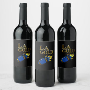 Etiqueta Para Botella De Vino Oro de LA