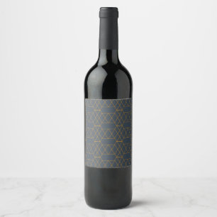 Etiqueta Para Botella De Vino Oro, líneas simples, modernas, frescas y de moda g