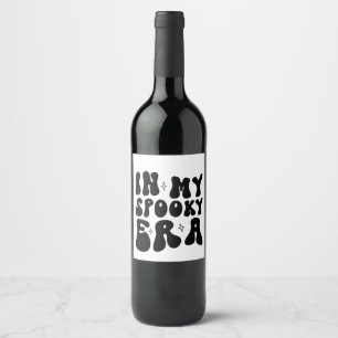 Etiqueta Para Botella De Vino Otoño Vintage En Mi Era Espeluznante Retro Hallowe