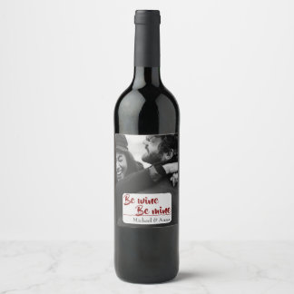 Etiqueta Para Botella De Vino Our Love Story — Custom Photo Wine Label