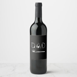 Etiqueta Para Botella De Vino Padre padre padre padre padre de la vieja hija