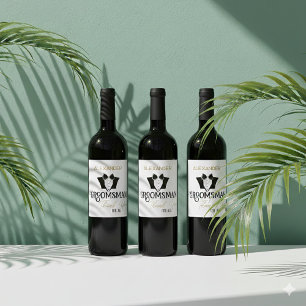 Etiqueta Para Botella De Vino Padrino de Boda Gracias por Todo Personalizado Ele
