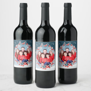 Etiqueta Para Botella De Vino País de las maravillas del invierno su nieve de l