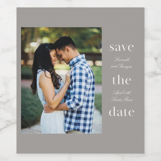 Etiqueta Para Botella De Vino Palabras apiladas (Etiqueta única)