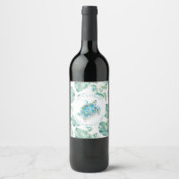 Palabras de vino de bodas de playa tropical