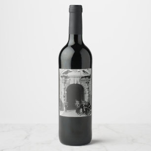 Etiqueta Para Botella De Vino Palacio principesco del principado de Mónaco vinta