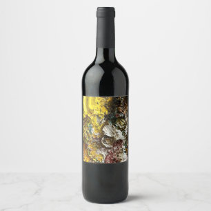 Etiqueta Para Botella De Vino Paleta de artista #1