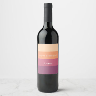 Etiqueta Para Botella De Vino Paleta de cosecha
