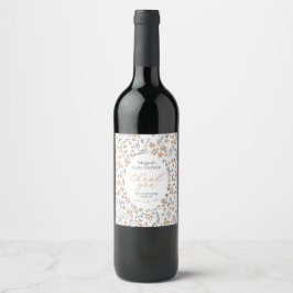 Etiqueta para botella de vino para baby shower de