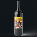 Etiqueta Para Botella De Vino Partido temático del Casino<br><div class="desc">El vino temático personalizado del casino o las etiquetas de los vinos espumosos. Diseño colorido.</div>