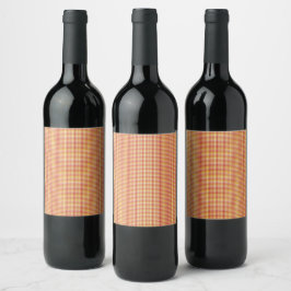 Etiqueta Para Botella De Vino Patrón corporativo geométrico moderno