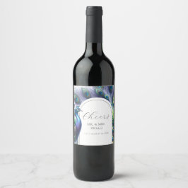 Etiqueta Para Botella De Vino Peacock personalizado Wine Labels