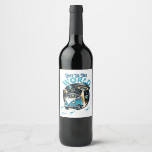 Etiqueta Para Botella De Vino Perderse en la palabra con esta maravillosamente h