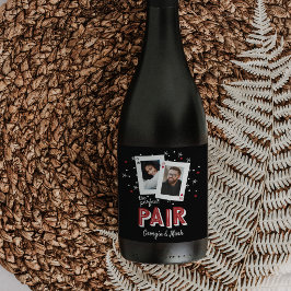 Etiqueta Para Botella De Vino Perfecto Pair Casino Tema Parejas Foto