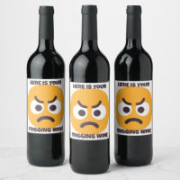 Personaliza tu Frigging Wine Angry Face Emoji