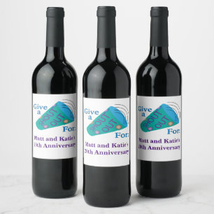Etiqueta Para Botella De Vino Personalizable gritando