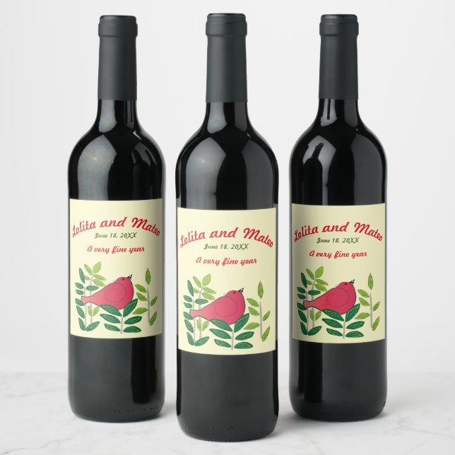 Etiqueta Para Botella De Vino Personalizado (Botellas)