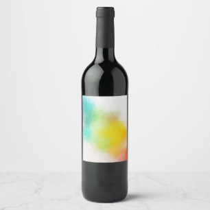 Etiqueta Para Botella De Vino Personalizado Blanco Colorido Rosa Rojo Amarillo N