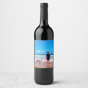 Etiqueta Para Botella De Vino Personalizado de foto Wine Label de su propio dise