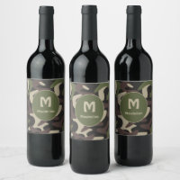 Personalizado de patrón marrón verde de camuflaje 