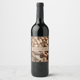 Etiqueta Para Botella De Vino Personalizado digital de los corchos de vino de It