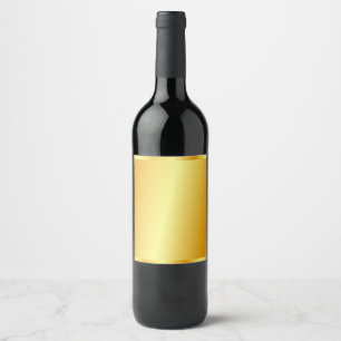 Etiqueta Para Botella De Vino Personalizado Falso Dorado Aspecto Metálico Elegan