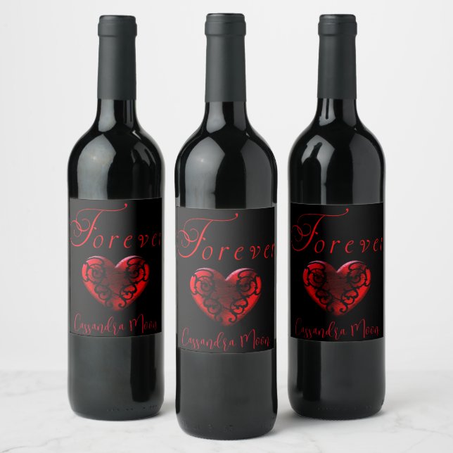 Etiqueta Para Botella De Vino Personalizado para siempre (Botellas)
