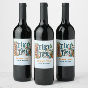 Etiqueta Para Botella De Vino PERSONALIZADO personalizado de Fiesta TIKI