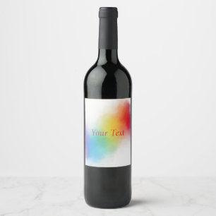 Etiqueta Para Botella De Vino Personalizado Plantilla Arcoiris moderno Resumen c