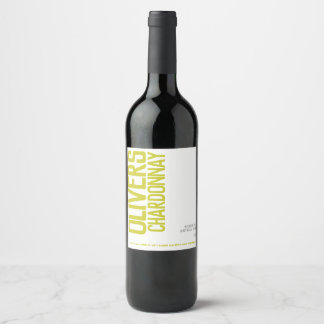 Etiqueta Para Botella De Vino Personalizados de de texto verde boutique de vino
