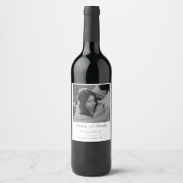Etiqueta Para Botella De Vino Personalized Wedding Wine Label 