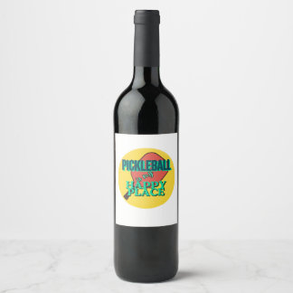 Etiqueta Para Botella De Vino Pickleball Divertido para Jugadores de Todas las E