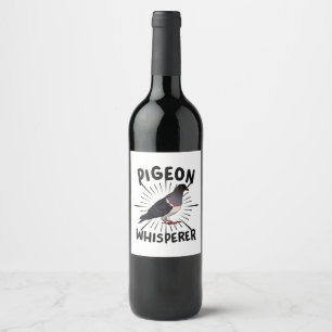 Etiqueta Para Botella De Vino Pigeon - Pigeon Whisperer