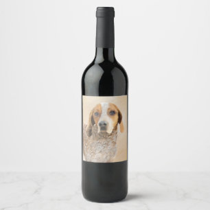Etiqueta Para Botella De Vino Pintura de concha inglesa estadounidense - Arte de