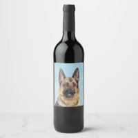Pintura de pastor alemán - Arte de perro original