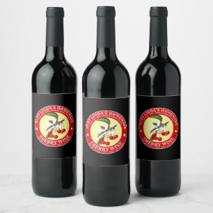 Etiqueta Para Botella De Vino Plantilla hecha en casa de la etiqueta del vino de