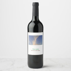 Etiqueta Para Botella De Vino playa de agua océano playa añadir nombre de sitio 