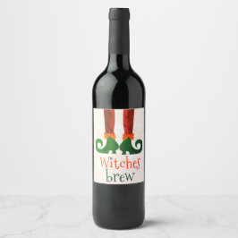Etiqueta Para Botella De Vino Poción de Brujas 2