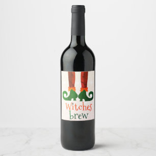 Etiqueta Para Botella De Vino Poción de Brujas 2