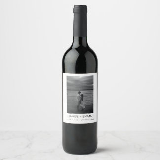 Etiqueta Para Botella De Vino Poda de Texto e Imágenes Simple