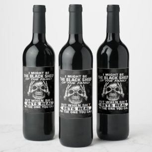 Etiqueta Para Botella De Vino Podría Ser La oveja negra de la familia
